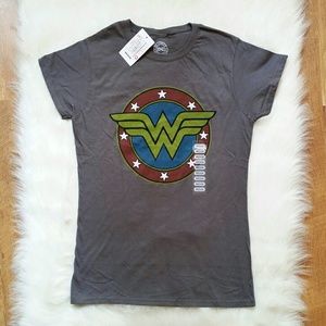 DC Comics Superwomen Super Hero Grey Logo T-Shirt